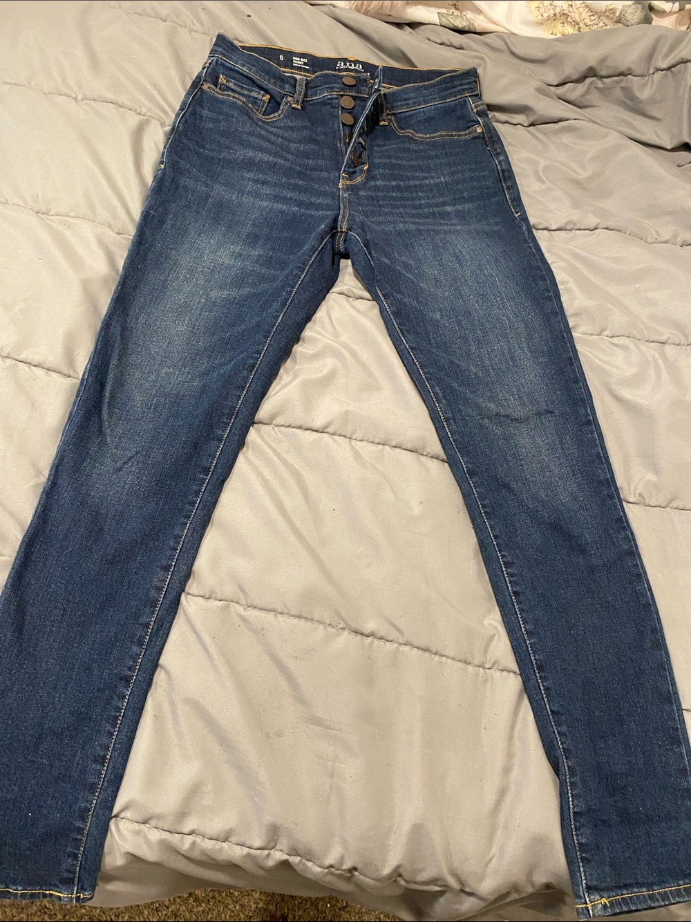 a.n.a womens Slim Dark Blue Denim Jeans size 6